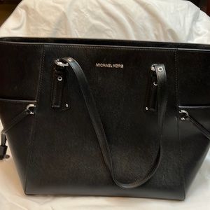Michael Kors Voyager Crossgrain Leather Tote